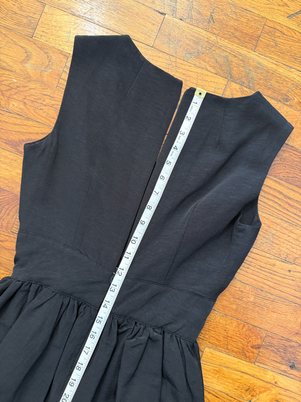Candice Quinn Bitsy Belle Black Notched V-Neck A-Line Mini Dress Size 2 NWT - Picture 12 of 16